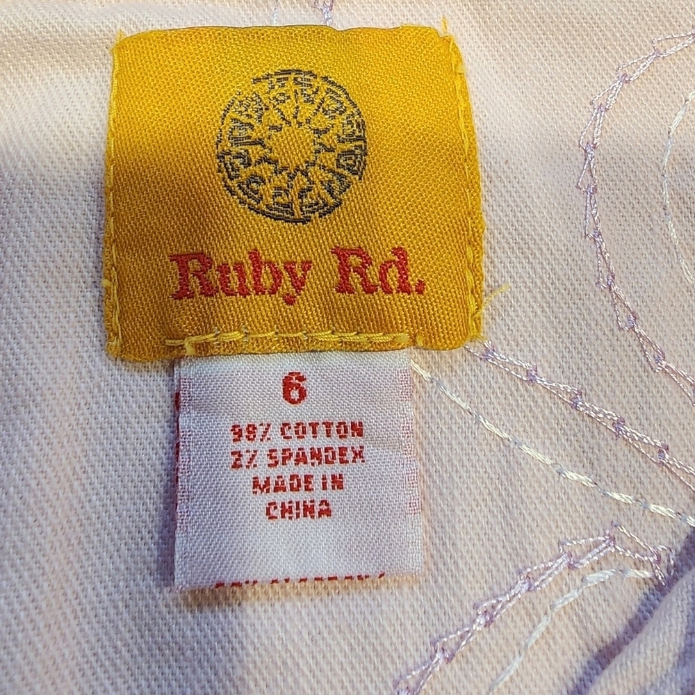 Ruby Rd Light Pink Jean Jacket - image 6